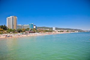 Varna beach in Bulgaria.